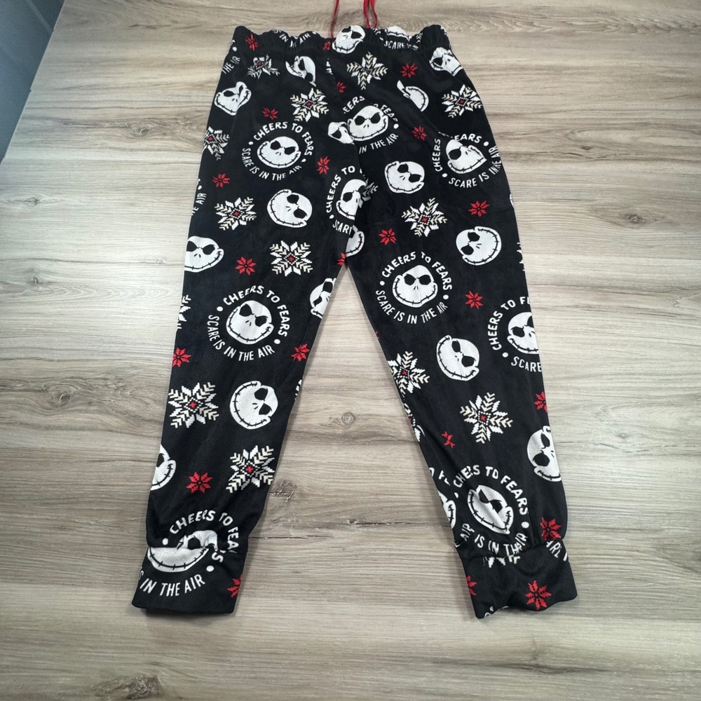 Disney‎ The Nightmare Before Christmas Jack Skellington Pajama Pants WMNS M 8/10 - Picture 8 of 9